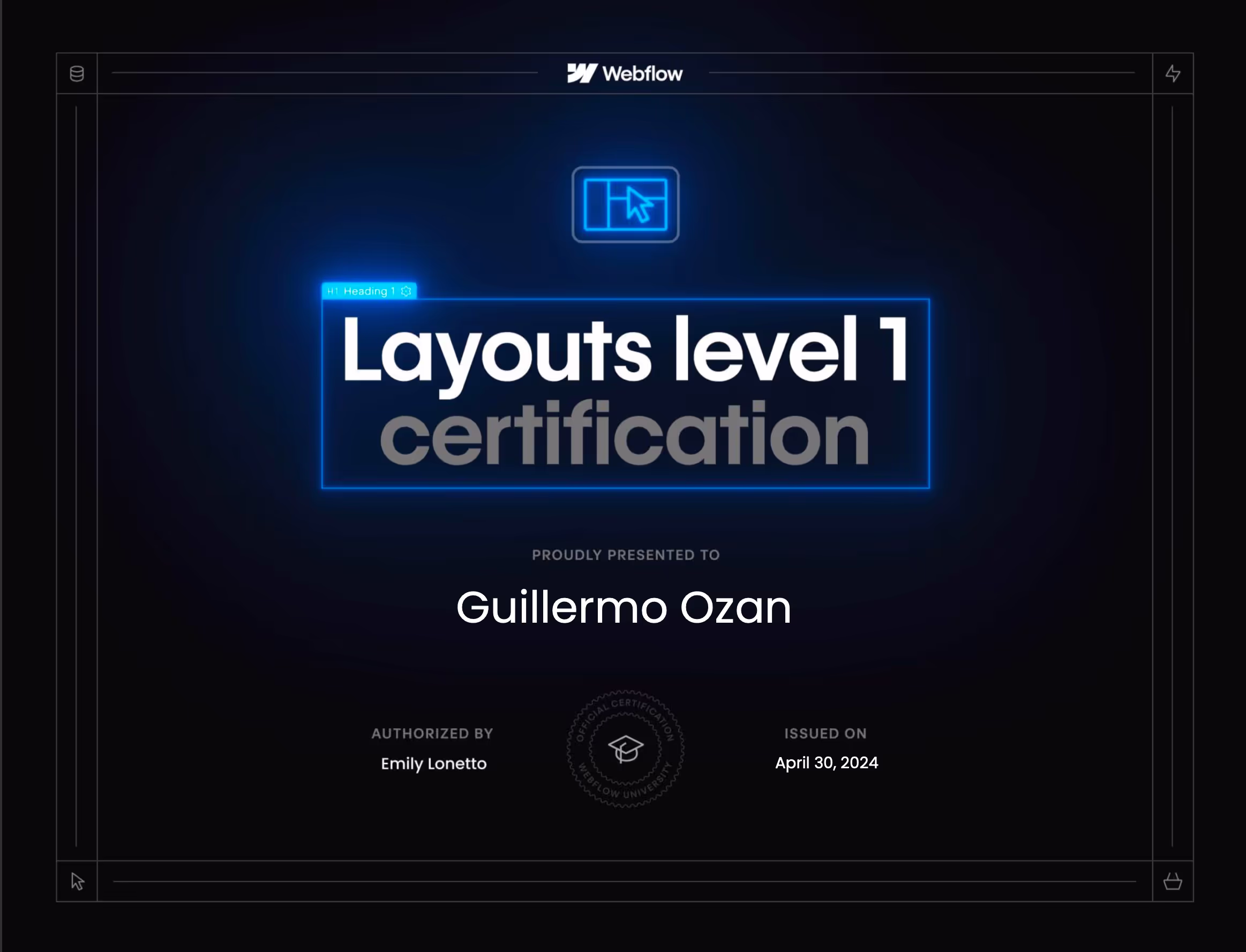 Certification
