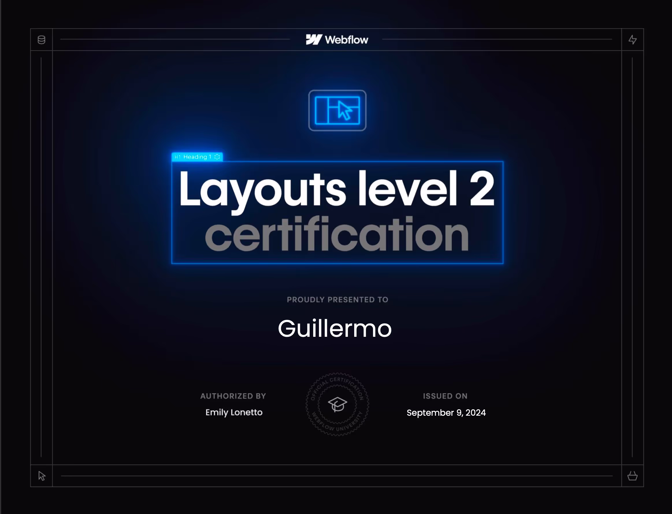 Certification